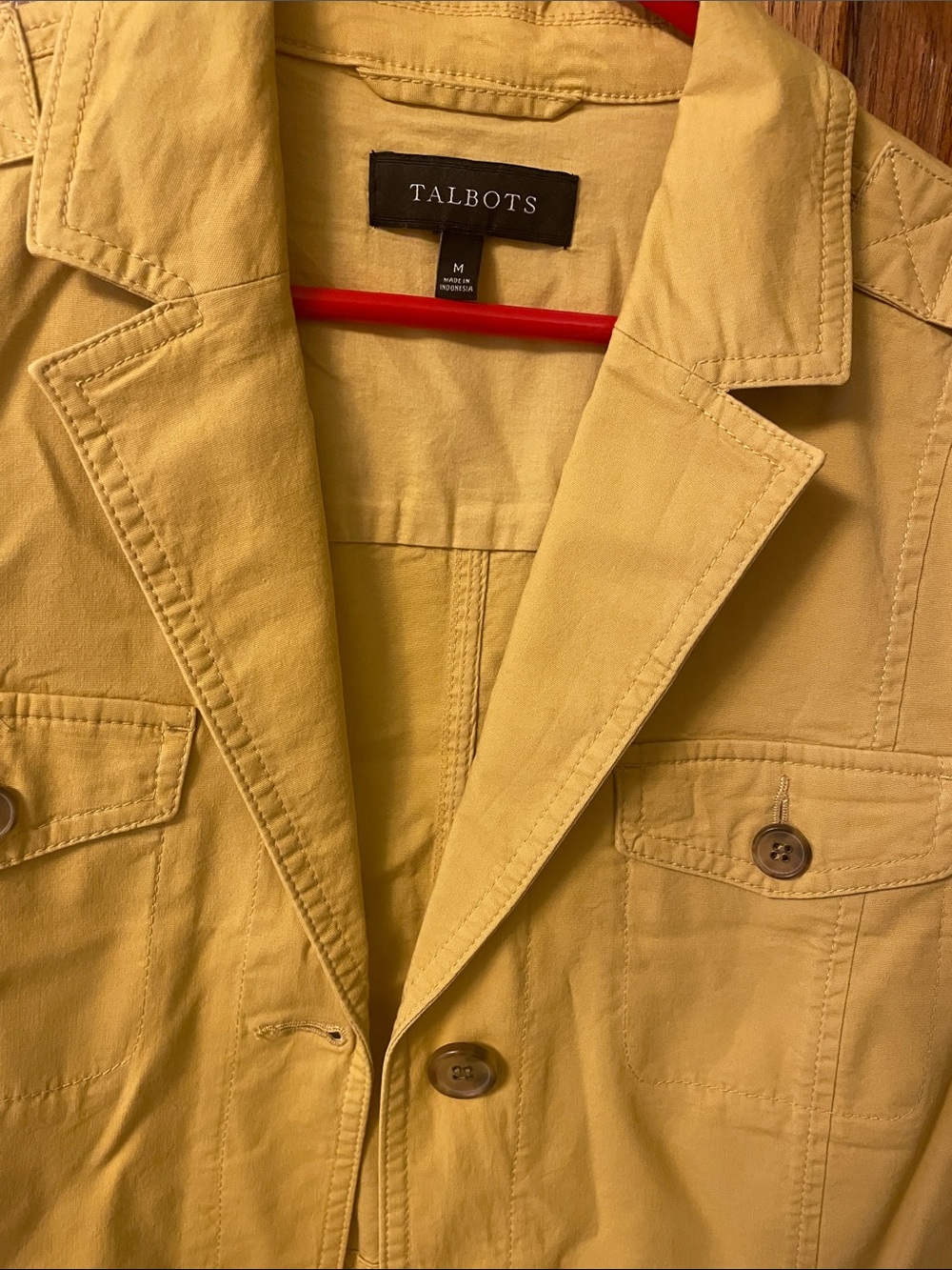 Talbots Women’s Cotton Utility Jacket - Yellow (M)